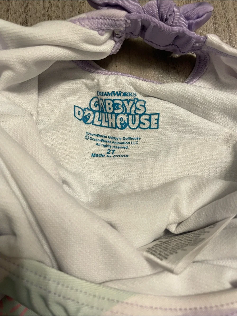 Gabby's Dollhouse MerCat Long Sleeve Swimsuit - Size 2T